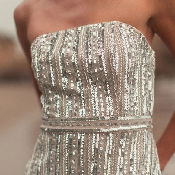 Mac Duggal 93831 Embellished Strapless Sheath Dress - Picture 3 of 16